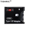 TISHRIC SD to CF Type I Adapter Support SD SDHC SDXC MMC Card To Standard Compact Flash Type I Card Reader Converter