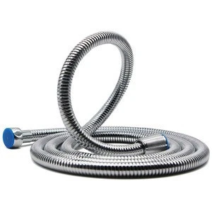 Toilet stainless steel chrome shower spray hose with nozzle