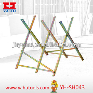 Top Quality Heavy Duty Galvanized Steel Sawhorse Chainsaws Woodworking Tools