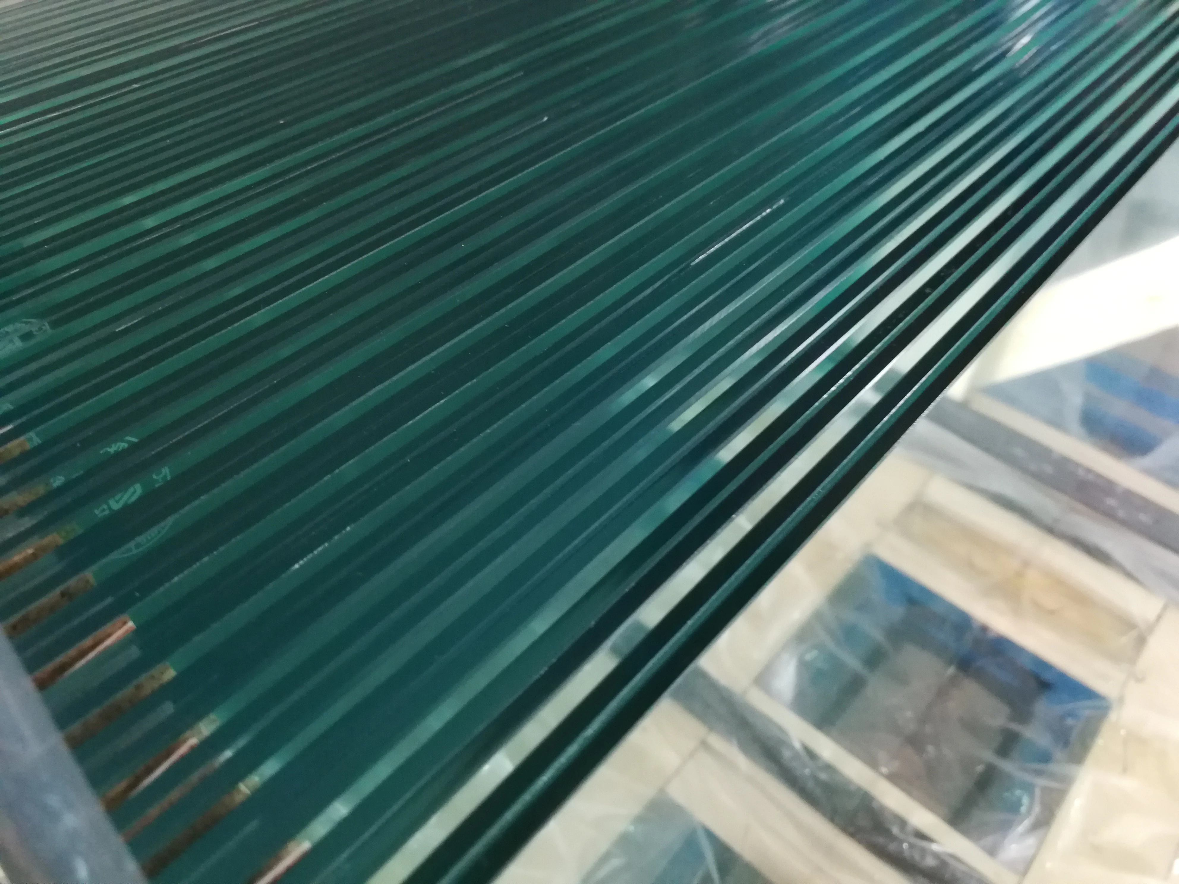 toughened laminated glass custom size safety clear tempered laminated soundproof glass sheet
