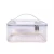 Transparent Frosted PVC Cosmetic Bags Waterproof Travel Toiletries Bag With Zipper Daily Makeup Organizer
