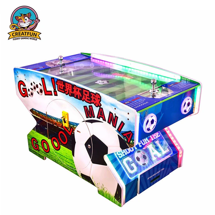Two Players Football Goal shoot Coin Operated Arcade football table Soccer Game Machine