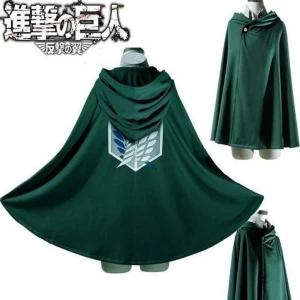 UFOGIFT Japanese Hoodie Shingeki no Kyojin Scouting Legion Cosplay Costume anime cosplay green Cape Attack on Titan Cloak