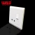 Import Uk power wall flat plug sockets face plate british 10A 1 gang 2 pin switch socket with lamp from China