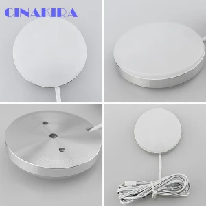 Ultra Slim Warm White LED Under Cabinet Lighting, Counter Showcase Kitchen Lighting Fixtures with 12V Plug in adapter