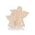 Import Unfinished Christmas Decoration Wooden Craft, Different Shapes of Small Wooden Art With Holes from China