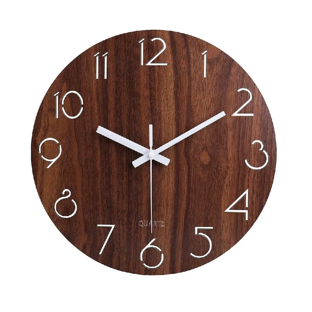 Unique Solid Wood Wall Clock