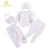Unisex Infant Baby Boy Girls Romper Set Baby New Born Clothes Newborn Clothing 5 Piece Baby Newborn Gift Set