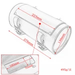 Universal Motorcycle Bag Saddlebags PU Leather Front Fork Tail Tool Bag Luggage Cruiser Chopper Dirt bike Cafe Racer Old School