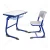 Import University Student Desk and Chair Set  Classroom Single School Desk and Chair Wholesale Furniture from China