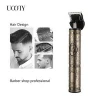 Uooty Hot Selling Professional Electronic Usb Stainless Rechargeable Li-ion Machine Baby Hair Trimmer Shaver