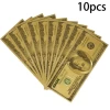 100 Usd Dollar Full Gold Foil Banknote 24K Gold Plated Dollars Commemorative Notes for Collection And Gifts