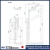 Import Useful wall mounted clothes hanger rack for balcony with height adjusting function with retractable arm made in Japan from Japan