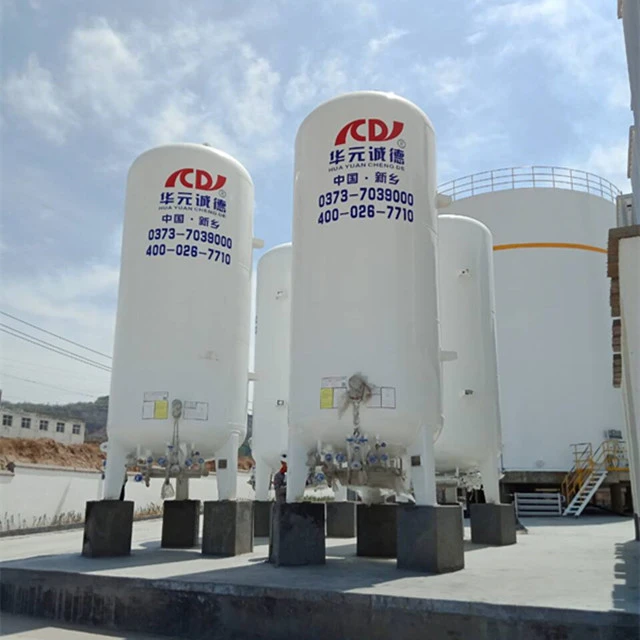 Vacuum Insulated Cryogenic Liquid Storage Tank 5m3 Chemical Storage Gas Tanks