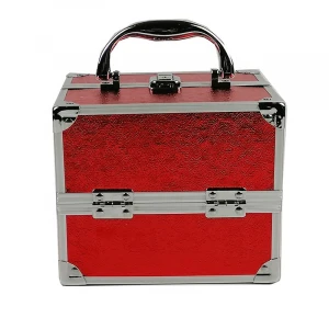 Valise De Maquillage Small Make Up Box With Lock Compact Cosmetic Hard Case