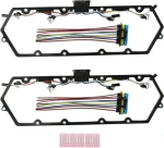 Valve Cover Gasket Set for 1998-2003 Ford 7.3L Powerstroke Diesel  E250 E350 F250 F350 Truck OEM F81Z-6584-AA, F81Z-9D930-AB