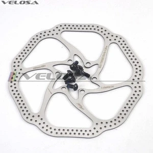 Velosa high quality MTB/road disc brake/cyclocross bicycle brake disc, HS1 160 180mm 6-bolt bike brake rotor