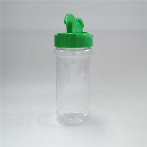 verified supplier 8oz empty custom pet plastic spice bottle shaker for packaging herb and spice