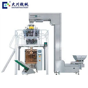 Vertical Automatic Bean Sprouts Packaging Machine With 10 Head Weigher