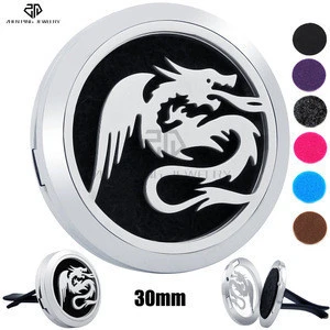 Viking Dragon Locket Pendant Stainless Steel Aromatherapy Car Diffusers for Sale