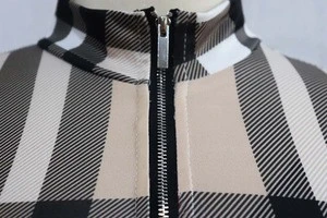 Vintage Long Sleeve Sexy V Neck Women Check Casual Midi Dress