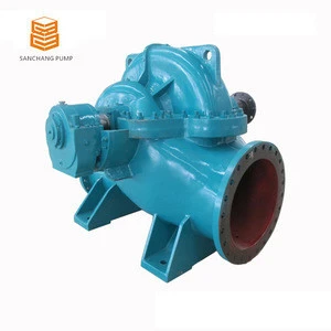 volute-split casing sea water pump with double suction impeller