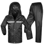 Waterproof Nylon polyester PVC raincoat PE plus size raincoat poncho adult