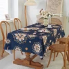 Waterproof Oilproof Kitchen Dining Table Colth Grid Printed Tablecloth Cover Mat Oilcloth Antifouling