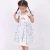 Import WDW remake girls casual party pinafore flower kids ruffle shoulder floral baby dress from China