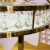 Import wedding furniture party event cake table white metal base crystal cake table from China