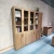 Import Wesome the glass door  brown oak industrial lock bookcase cupboard filing cabinet with glass door from China