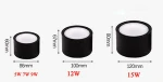 White Black Surface Mounted 12W 15W Led Downlight Driverless Round Ceiling Lamps 5W 7W 9W COB Lights Downlight