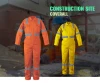Whole sale high visibility workwear opptional custom  coverall 100% cotton material construction safety wear GMC-2017