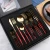 Import Wholesale 16pcs gold Flatware Stainless Steel Spoon Forks And Knife Cutlery cookware Set from China