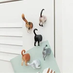 Wholesale adorable home decor cat animal butt resin 3D custom fridge magnets^