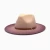 Import Wholesale Autumn Winter Wide Brim Unisex Hats Ombre Color Wool Felt Fedora Hats With Thin Belt Buckle Large Brim Panama Jazz Hat from China