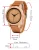 Import Wholesale Bamboo Wooden Watches OEM for Men and Women With Green Nylon Strap Custom Logo Wood Timepiece from China