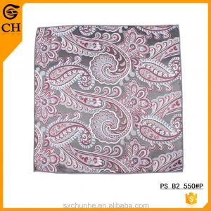 Wholesale Cashew Flowers Handkerchief Pocket Square Men with Your Own Brand