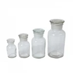 Wholesale cheap clear grinding of the mouth glass reagent bottle lab bottles