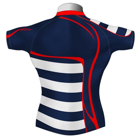 Wholesale custom Blank Short Sleeve Polo Shirt Sublimated rugby football wear uniform