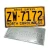 Import Wholesale custom blank souvenir emboss sublimation aluminum decorative car license plates from China