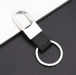 Wholesale custom gift logo Creative car pendant men metal leather key chain gifts