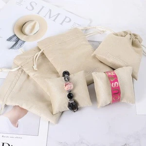 Wholesale Custom logo Silk packaging  gift display pouch velvet jewelry bags