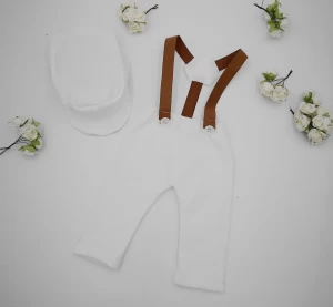 Wholesale Cute Newborn Baby Costume suspender trousers Outfit Photography Props Sets