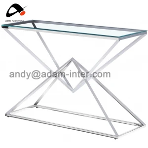 wholesale design stainless steel base  modern glass gold metal dining room table
