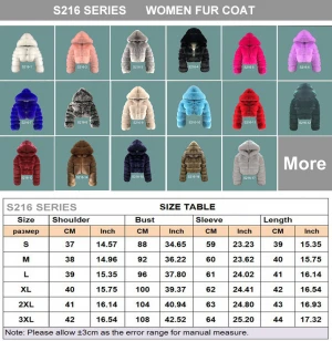 wholesale fashion high quality custom faux fur jacket