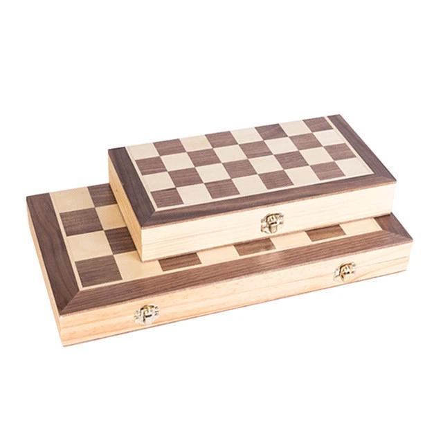 Wholesale Foldable Wooden Magnetic Educational Chess Games Set for Children