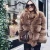 Import Wholesale Girls Italian Brown Lady Suede Luxury Style Real Fox Fur Coat from China