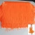 Import Wholesale high quality 20cm 30cm orange soft curtain 100% polyester tassel fringe trim for dancing dress from China