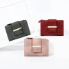 Wholesale hot selling design card holder pu leather travel women wallet